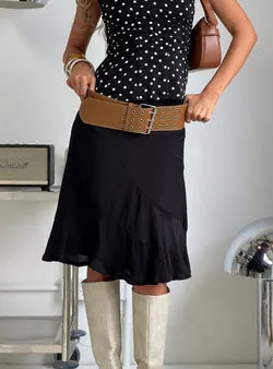 With Kindness Midi Skirt Black