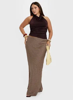 Eliena Maxi Skirt Multi Curve