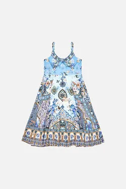 KIDS TIE FRONT MAXI DRESS 4-10 AL MANIAL PALACE MEMOIRS