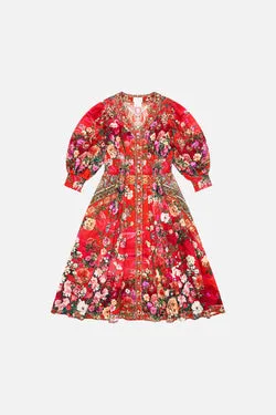 KIDS SHIRRED WAIST MAXI DRESS 4-10 SWEET HOME ALEXANDRIA