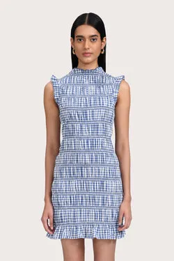Liliana Mini Dress - Blue Gingham