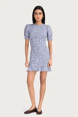 Lyra Mini Dress  - Aegan Stripe