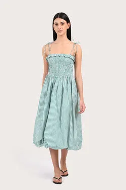 Gigi Dress - Palm Stripe