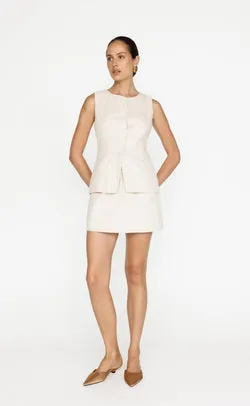 Kristen Mini Skirt (Oat)