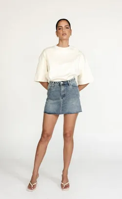 Rowan Denim Mini Skirt (Faded)