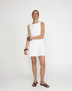 Hanna Mini Dress (White)