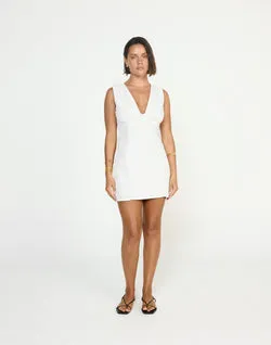 Nautical Mini Dress (White)