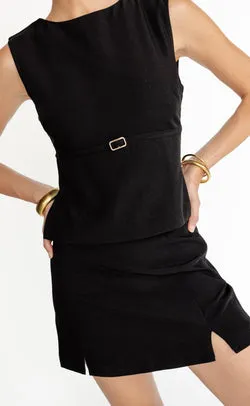 Rukaya Mini Skirt (Black)