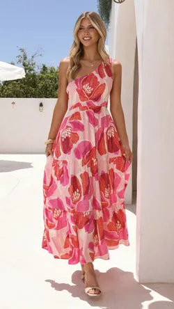 Jaci Midi Dress - Rosalie Print