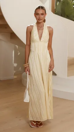 Lina Maxi Dress - Yellow