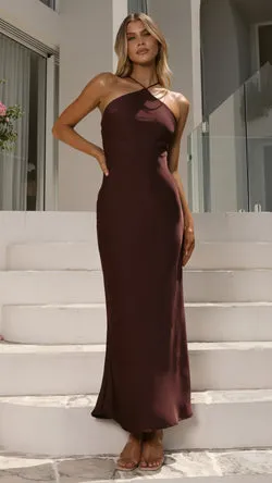 Chiara Maxi Dress - Chocolate
