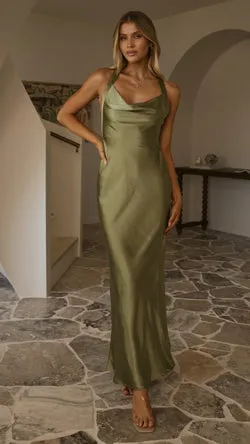 Eva Maxi Dress - Olive