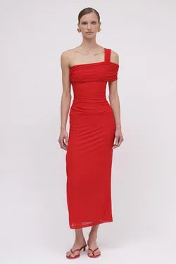 Christy Off Shoulder Maxi - Red