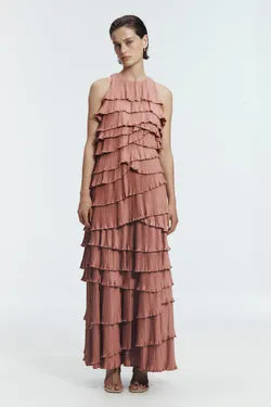 Dew Pleated Maxi Dress