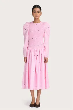 Clea Dress - Pink Polka