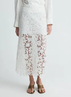 LUNA SKIRT (WHITE GUIPURE LACE)
