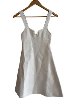 AJE White Knit Mini Dress Size XS