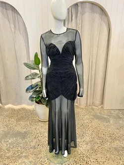 Misha Talitha Fine Mesh Dress in Black