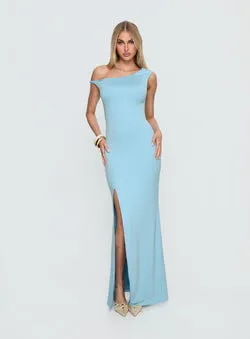 Morra Twist Maxi Dress Blue