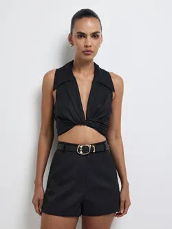 FRANKIE LINEN TOP