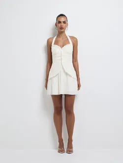 SORAYA PLEATED MINI DRESS