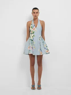 ELODIE BOTANICAL MINI DRESS
