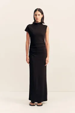 BEAU SLEEVELESS MAXI DRESS - BLACK