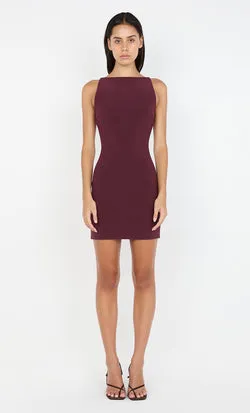 CLOVER MINI DRESS - PLUM