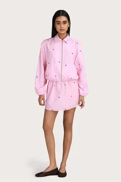 Daphne Mini Skirt - Pink Polka