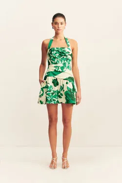 JONI HALTER DRAPED MINI DRESS