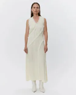 Ryleigh Matte Crepe Dress (Winter White)