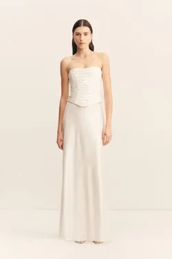 SAVANNA MAXI SKIRT - IVORY