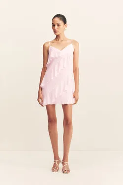 AMINA RUFFLE MINI DRESS - FAIRYFLOSS