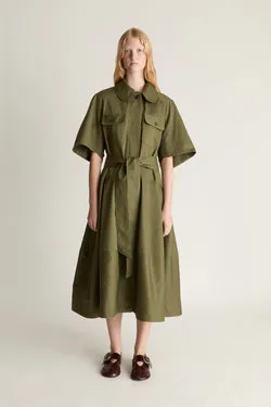 Harper Drill Shirt Dress