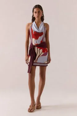 KALEA MINI DRESS - BLUE BLOOM