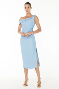 Azure Drift Midi Dress
