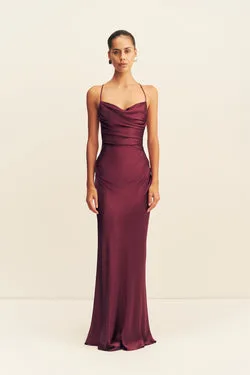 LA LUNE LACE BACK MAXI DRESS - SHIRAZ