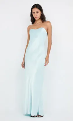 CINDER STRAPLESS MAXI DRESS - ARCTIC BLUE