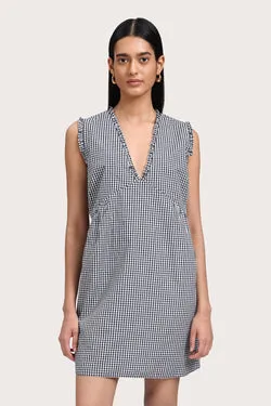 Camila Mini Dress - Noir Gingham