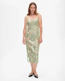 Avani Dress (Herbal Garden Sequins)