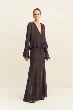 MADDOX PANELLED MAXI SKIRT
