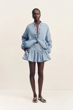 ELLSWORTH GATHERED MINI SKIRT