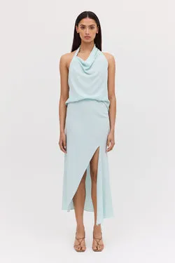 AQUA SILK VISCOSE CDC OBLIQUE SKIRT