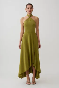 Bambi Dry Jersey Maxi Skirt - Martini Olive
