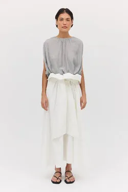 WHITE COTTON NOSTALGIA SKIRT