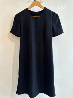 Vintage Katies Navy Striped Shift Dress Size 8