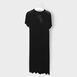 Knit Pleated Babydoll Dress