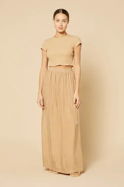 GIA CUPRO MAXI SKIRT