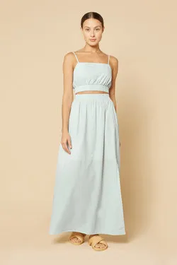 ODESSA POPLIN MAXI SKIRT