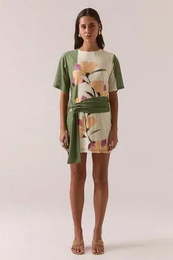 AKANNI MINI DRESS - OLIVINE